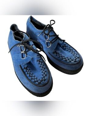 tuk T.U.K. shoes unisex blue suede sneakers oxford loafers